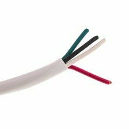 SWE-TECH 3C Speaker Cable, White, Pure Copper, CMR / 14/4 14 AWG 4 Conductor, 105 Strand / 0.16mm, Pullbox, 500ft FWT10G3-491SF